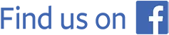 Find us on Facebook logo
