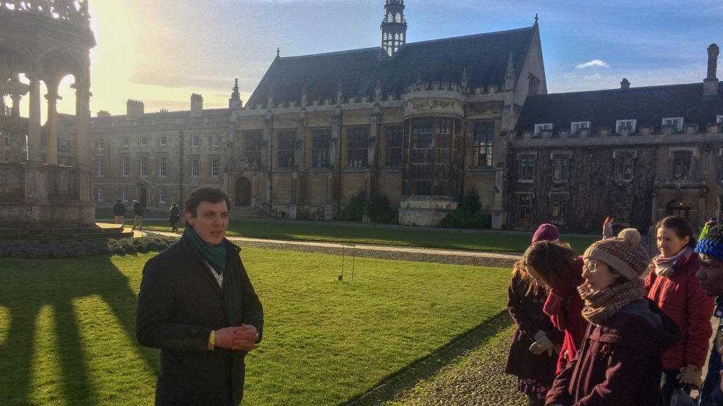 Guided walking tour at Trinity College, Cambridge